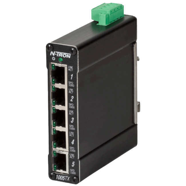 Red Lion Industrial Ethernet Switch, 1005TX